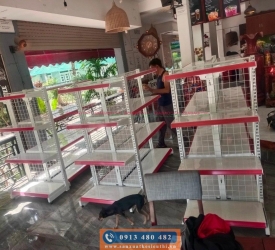 Lắp kệ siêu thị tại Bình Phước
