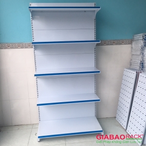 Kệ siêu thị đơn lưng tôn kín 