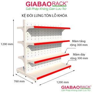 Kệ đôi tôn lỗ cao 1,2m dài 1,2m
