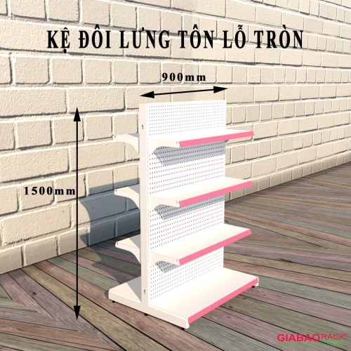 Kệ Siêu Thị Lưng Tôn Đục Lỗ