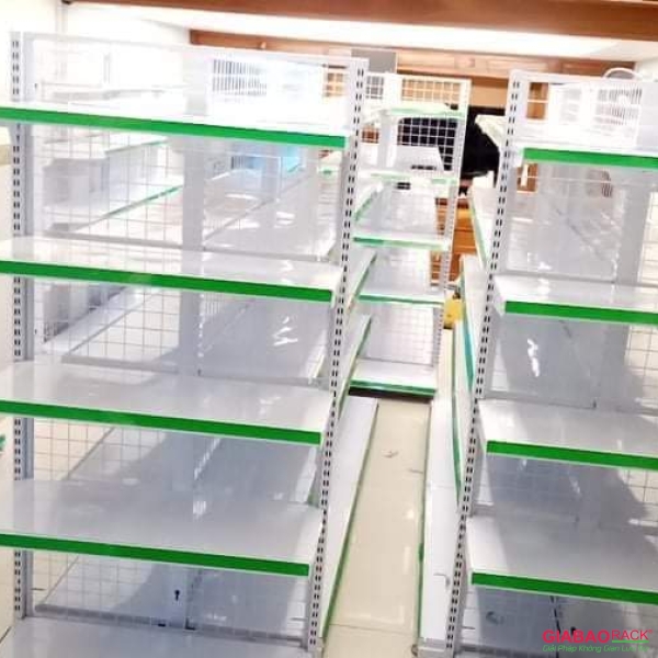 Kệ siêu thị đôi lưng lưới 