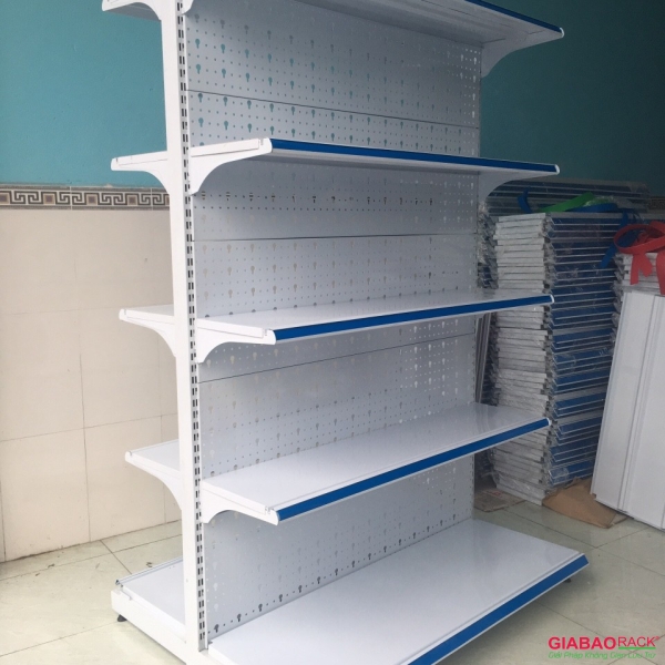 Kệ siêu thị đôi lưng tôn đục lỗ