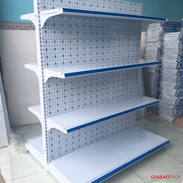 Kệ siêu thị đôi lưng tôn đục lỗ